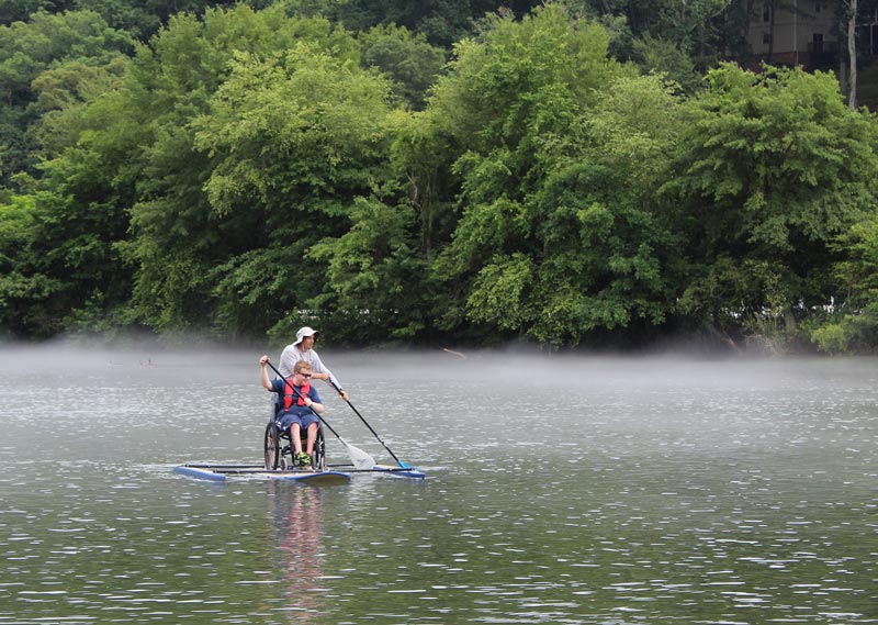 Adaptive paddleboarding