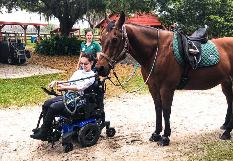 Bryanna with a horse