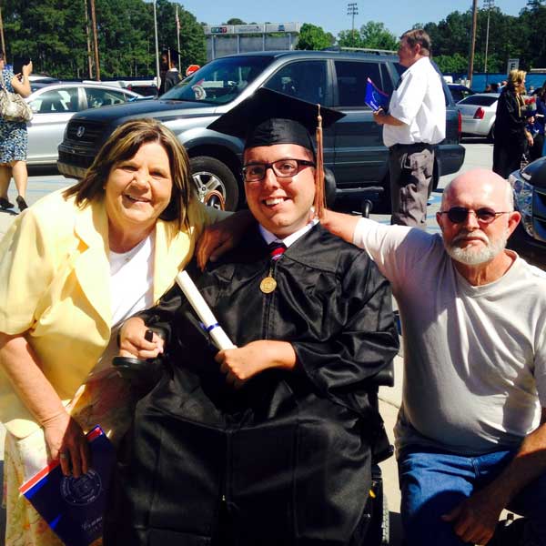 Cory graduating college