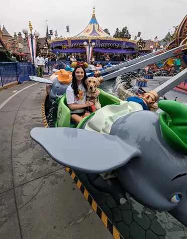 Aspen and Jojo on a ride