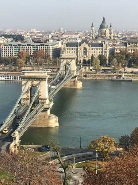 Chain Bridge from Fisherman's Bastion