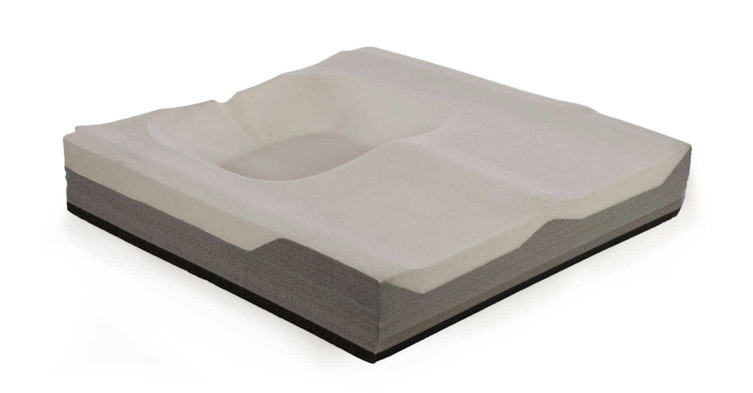 Multi-Layered, Contoured Foam Base